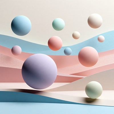 Shapes and colors in abstract design