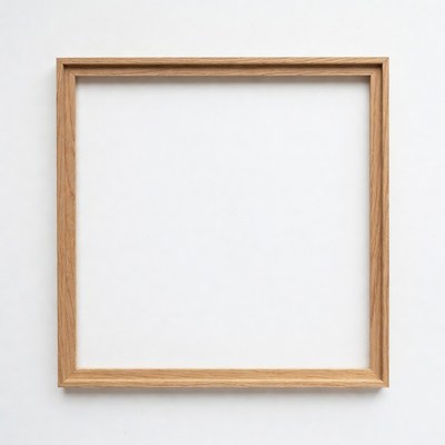 Picture frame on plain wall