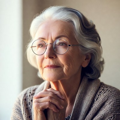 Woman gazing while sitting indoors