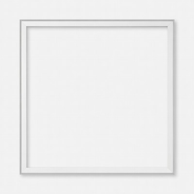 Empty square frame on white background