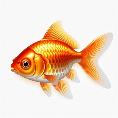 Goldfish swimming in a tank