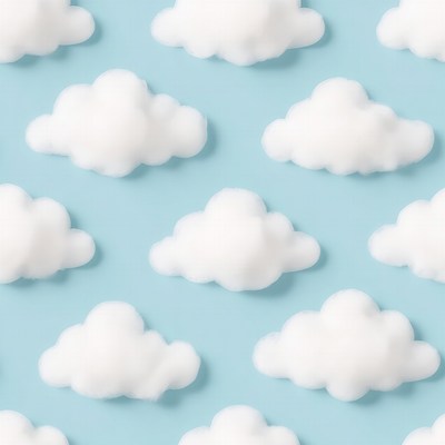 White clouds against blue sky