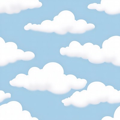 Soft clouds in a blue sky