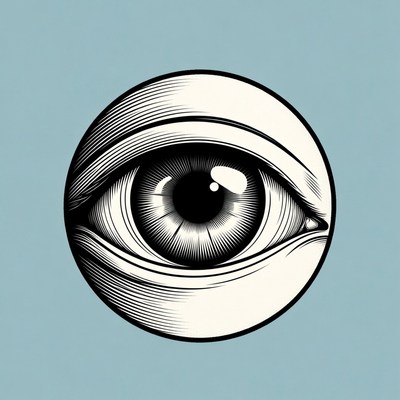 Artistic depiction of an eye