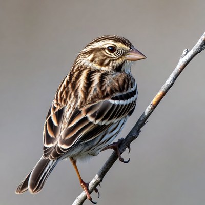 Bird perched on a branch in nature