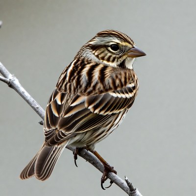 Bird perched on branch in daylight