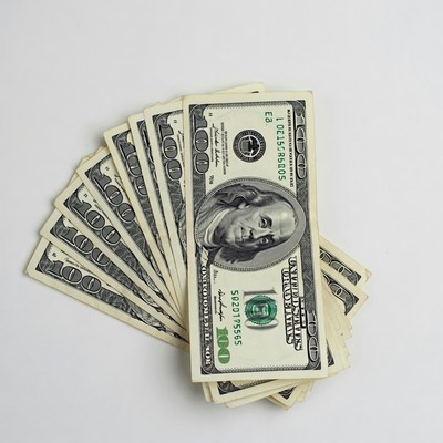 Stacks of one hundred dollar bills