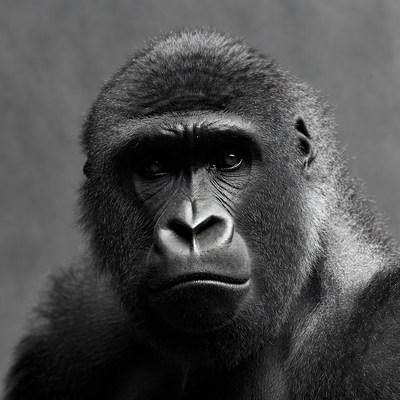 Close-up of a gorilla's face
