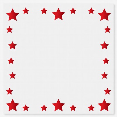 Red stars border design for various uses
