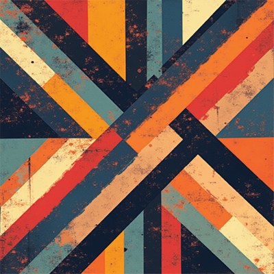 Colorful geometric pattern design artwork