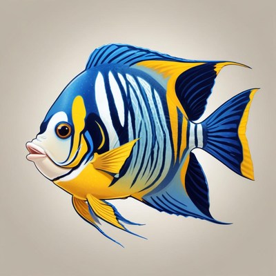 Colorful fish in clear water