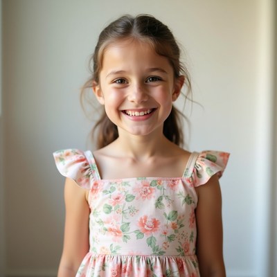 Girl smiling in casual setting