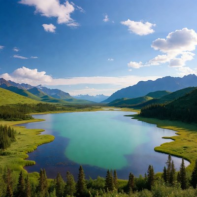 Beautiful landscape view of mountains