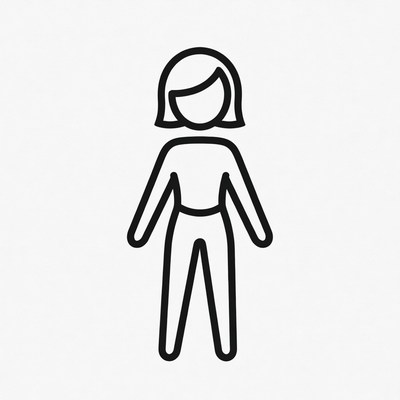 Simple outline of a person standing