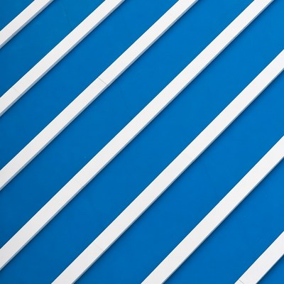 Blue and white striped pattern on surface