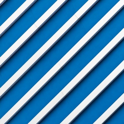 Diagonal lines on blue background