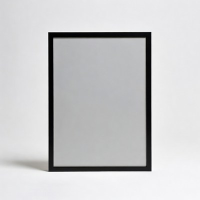 Simple black frame with mirror