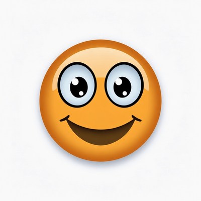 Smiling face with big eyes