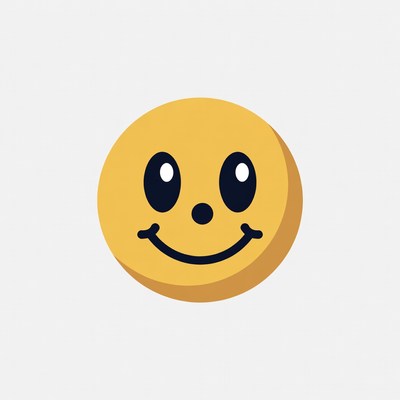 Smiley face with simple design