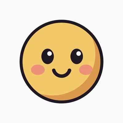 Happy cartoon smiley face design