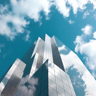 Skyscraper under blue sky