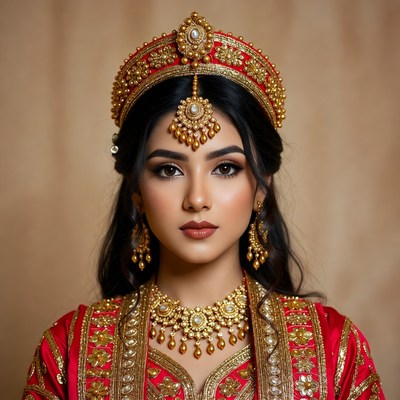 Traditional attire in cultural celebration