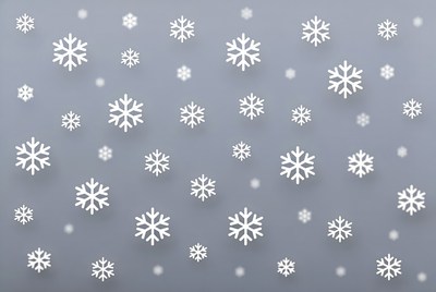 Snowflakes on gray background