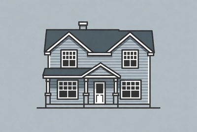 Drawing of a cozy house design