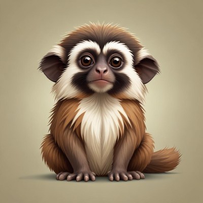 Cute animal sitting still indoors