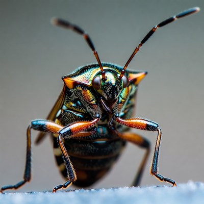 Close-up of a colorful insect