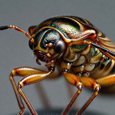 Close view of a cicada insect