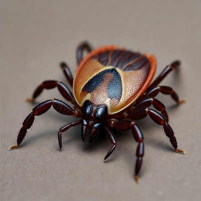 Close-up view of a tick