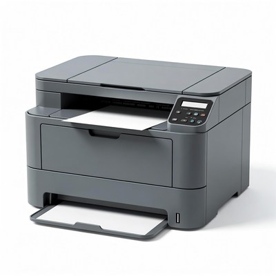 Office printer in use for tasks