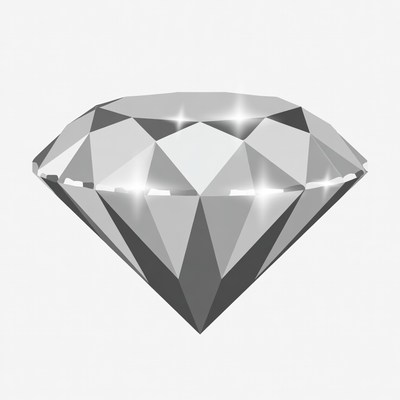 Clear diamond shape on display