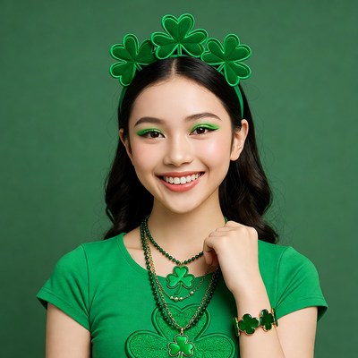 Celebrating st. patrick's day in green