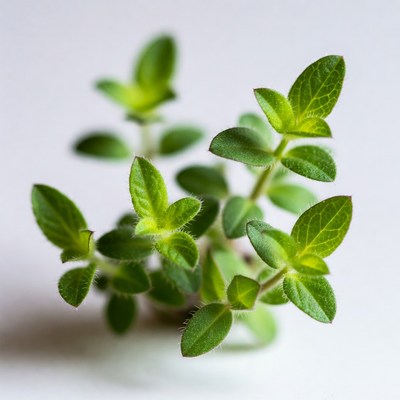 Fresh herb plant growing indoors