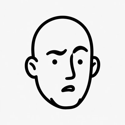 Face showing surprise or confusion