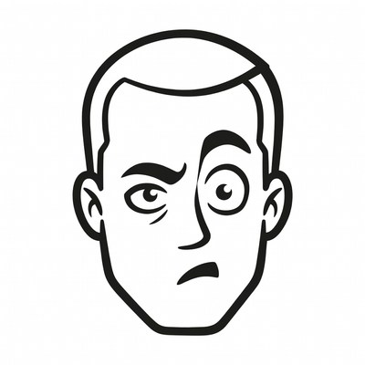 Man with a confused expression