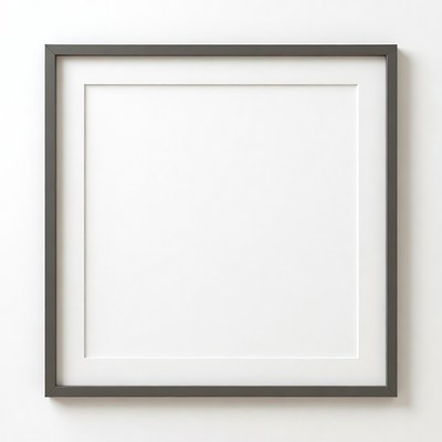 Empty frame on a wall