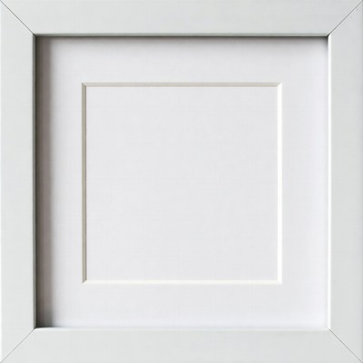 Empty white frame used for art