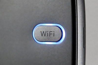 Wifi button with blue light