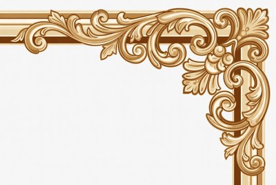 Decorative border design for framing