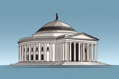 Architectural design of a historic building