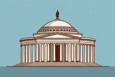 Historical building with dome and statue