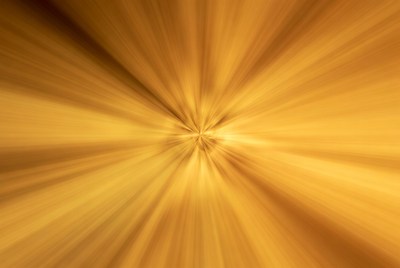 Bright golden light burst effect