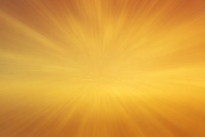 Bright rays of sunlight in the sky