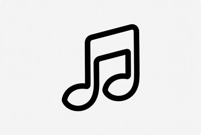 Music note graphic design