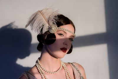 Flapper style in bright light