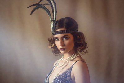 Portrait of a woman in vintage attire