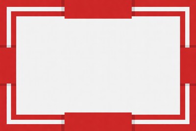 Simple design with red accents in backdrop